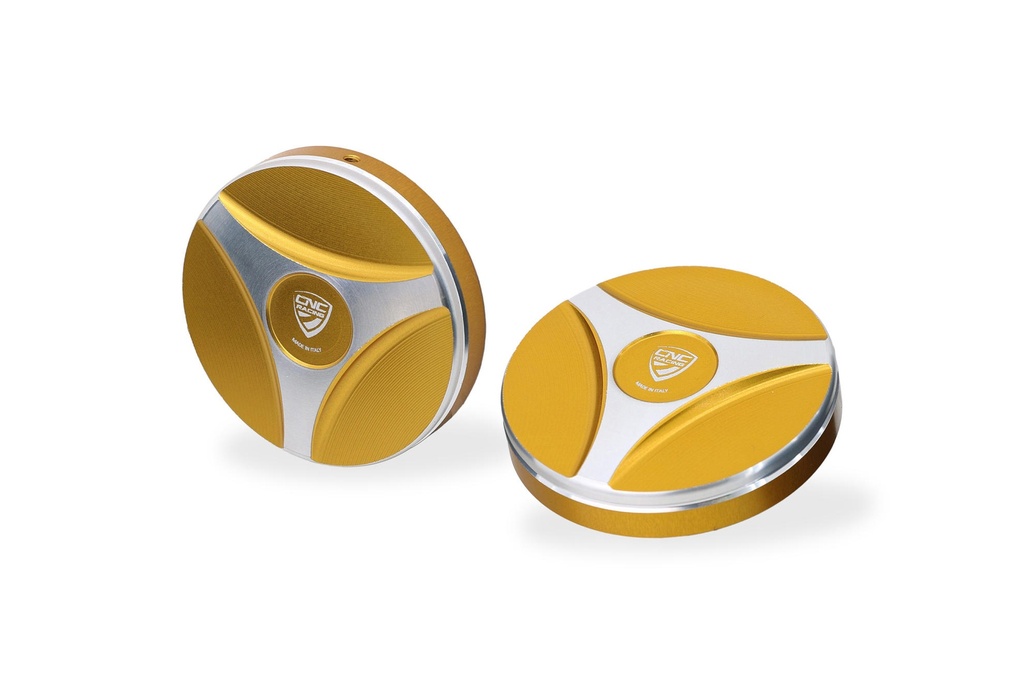 [CNC-TE202G] Fork leg plug cover Ducati Diavel V4 (Gold)