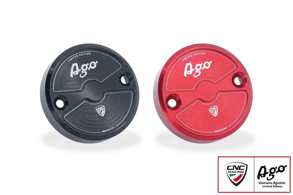[CNC-TF440BAG] Front brake fluid reservoir cap Ø56 - Giacomo Agostini Limited Edition (Black)