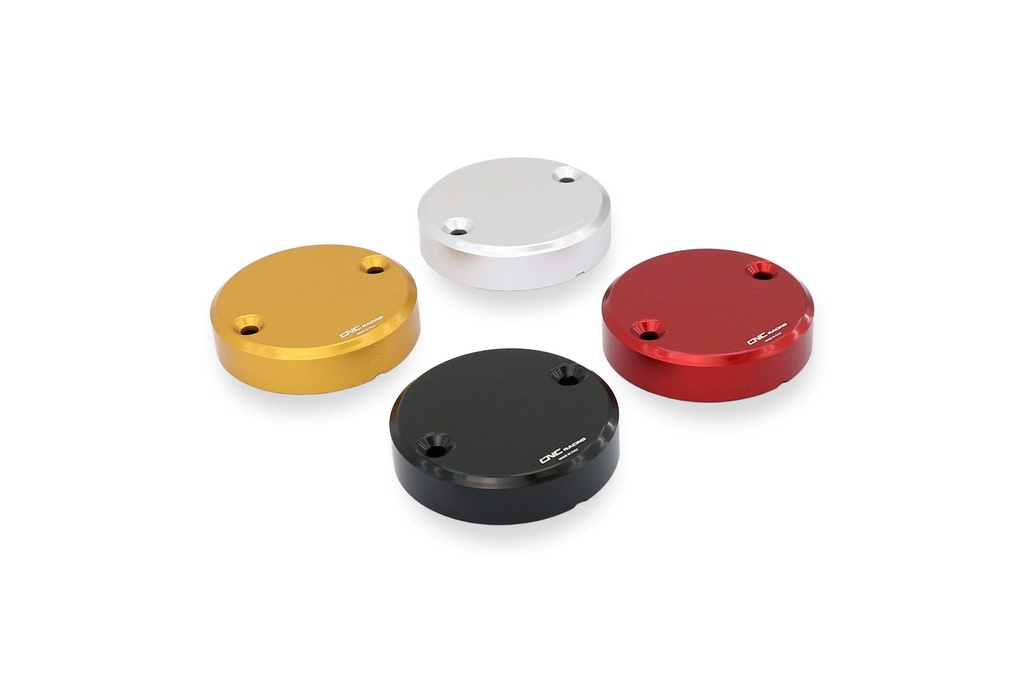 [CNC-TF880B] Front brake fluid reservoir cap Ø56 - Streaks (Black)