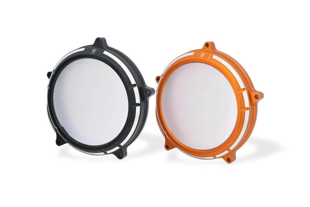 [CNC-CA600BS] Clear clutch cover KTM (Black/Silver)