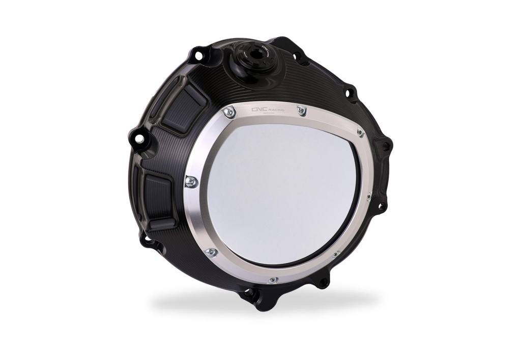 [CNC-CA800BS] Clear clutch cover for BMW (Black/Silver)