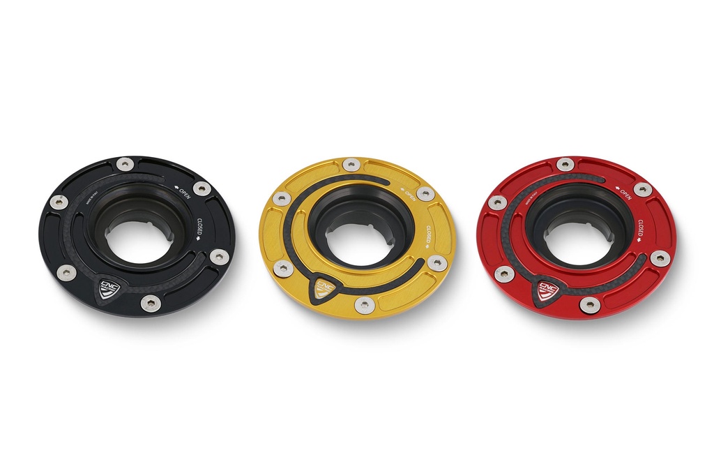 [CNC-TSB02B] Fuel tank cap - flange Carbon (Black)