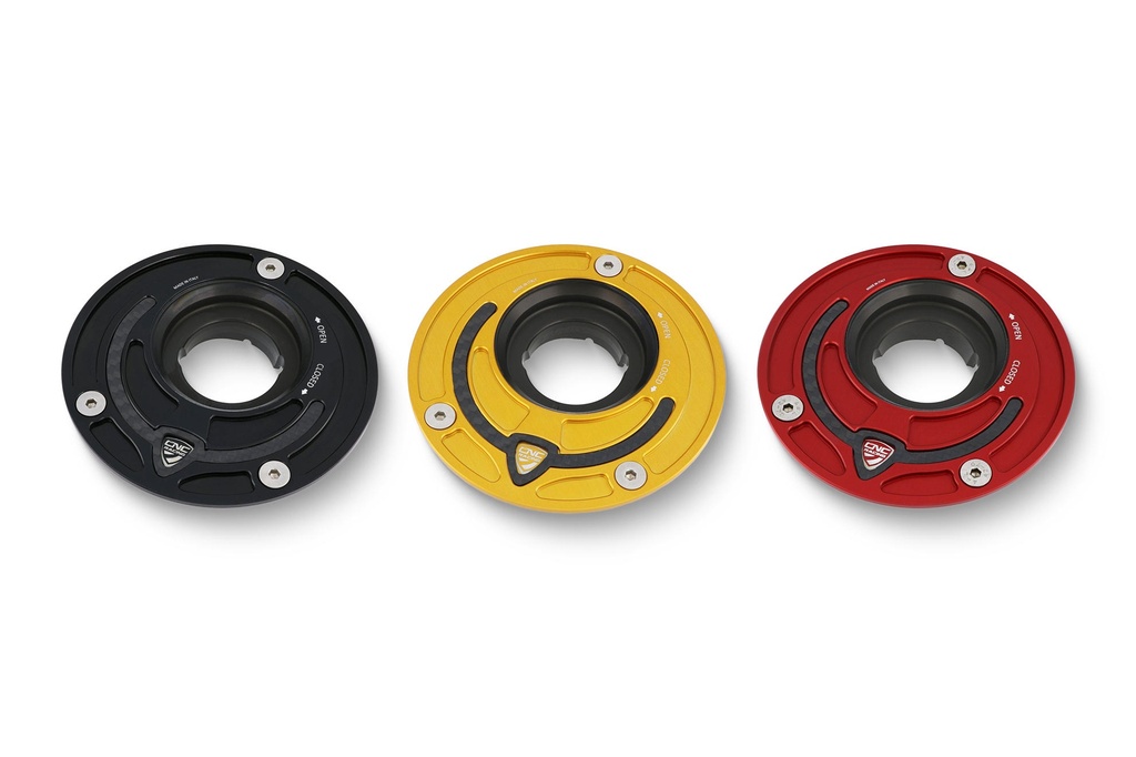 [CNC-TSB03B] Fuel tank cap - flange Carbon (Black)