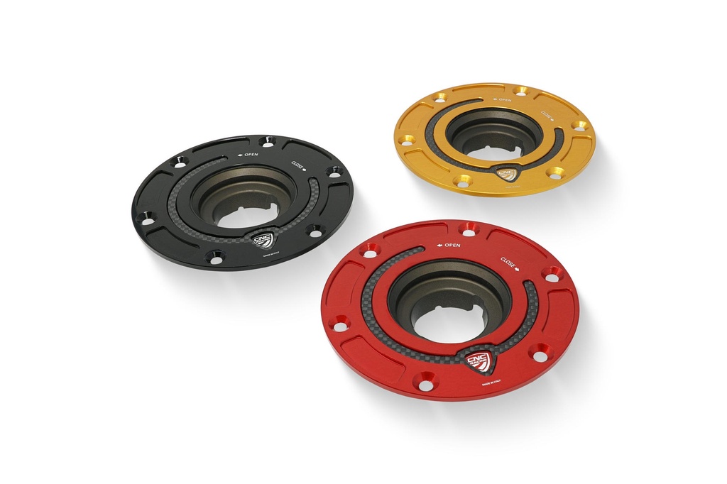 [CNC-TSB05B] Fuel tank cap - flange Carbon (Black)