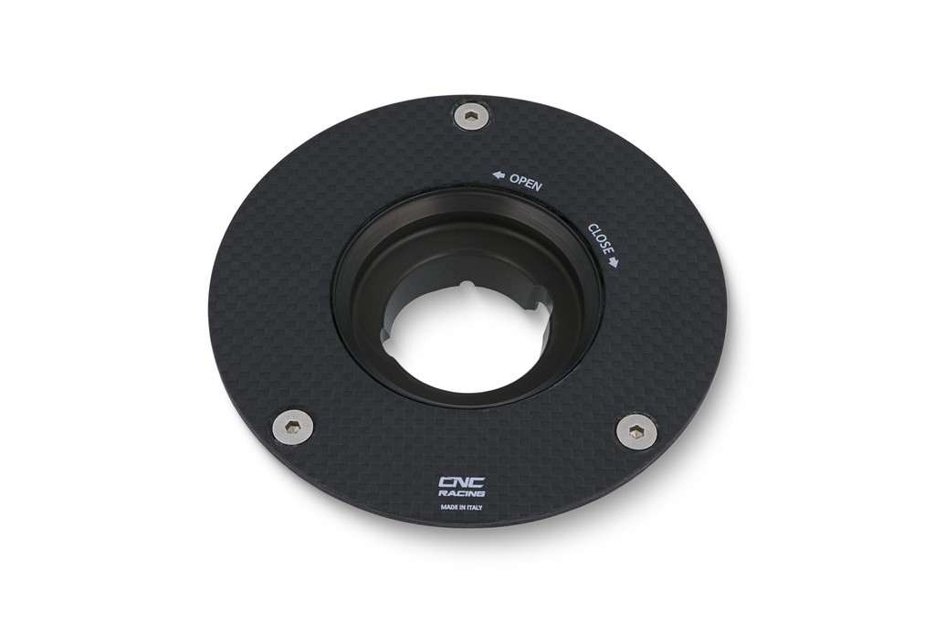 [CNC-TSB21Y] Fuel tank cap - flange CARBON FIBER (Matte)