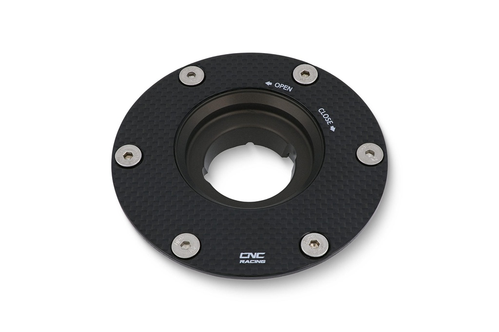 [CNC-TSB22K] Fuel tank cap - flange CARBON FIBER (Glossy)