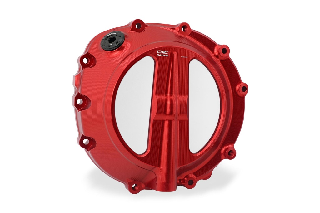 [CNC-CA801R] Clear clutch cover BMW - cable control (Red)