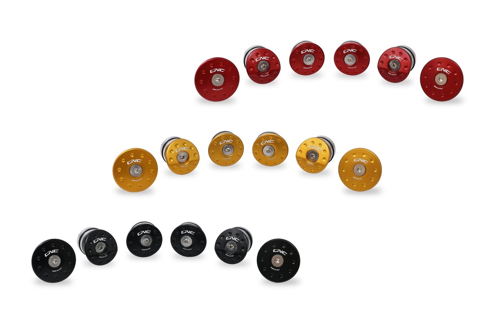 [CNC-TT324B] Frame caps sets MV Agusta Superveloce (6 pcs to be mounted with TC323) (Black)