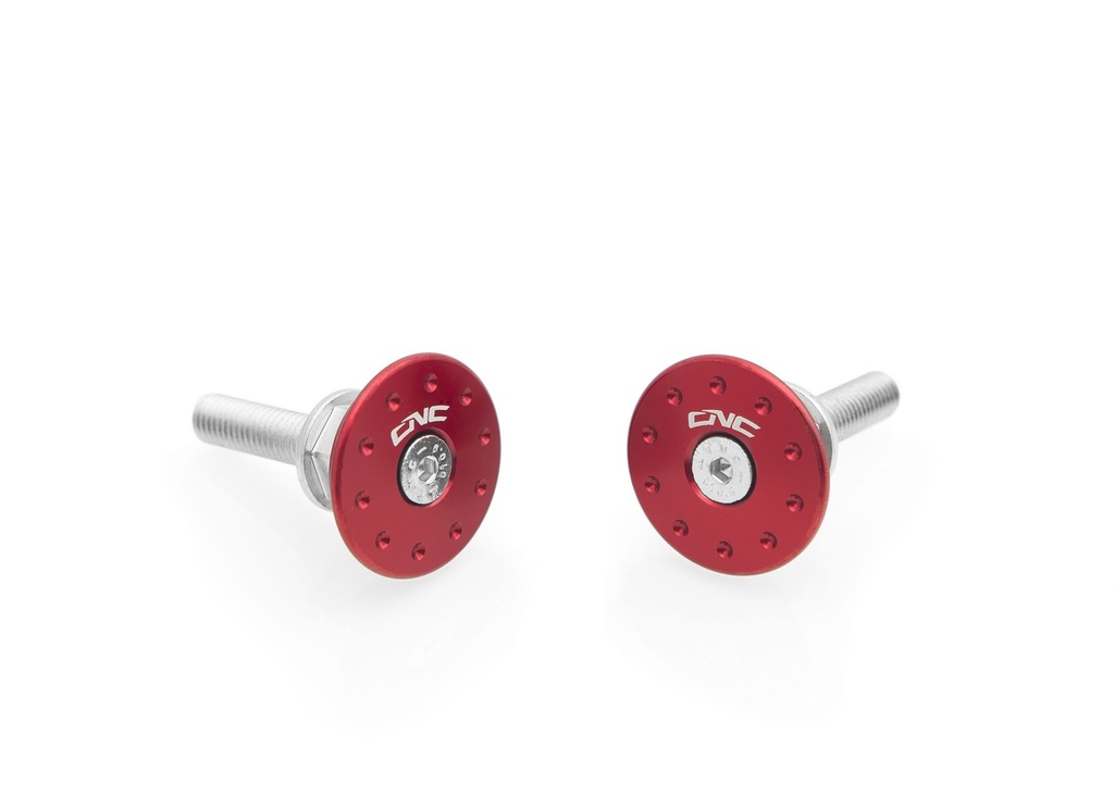[CNC-TT330R] Frame caps set Ducati Panigale 899 959 1299 V2 (Red)