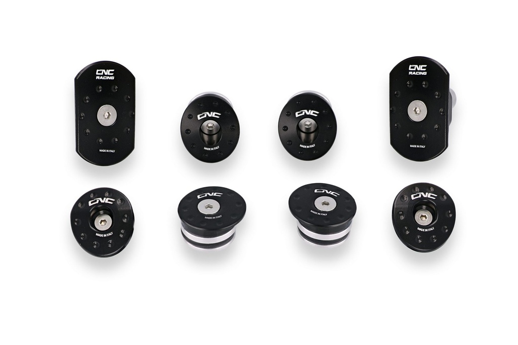 [CNC-TT346B] FRAME CAPS KIT MV AGUSTA BRUTALE 1090 (Black)