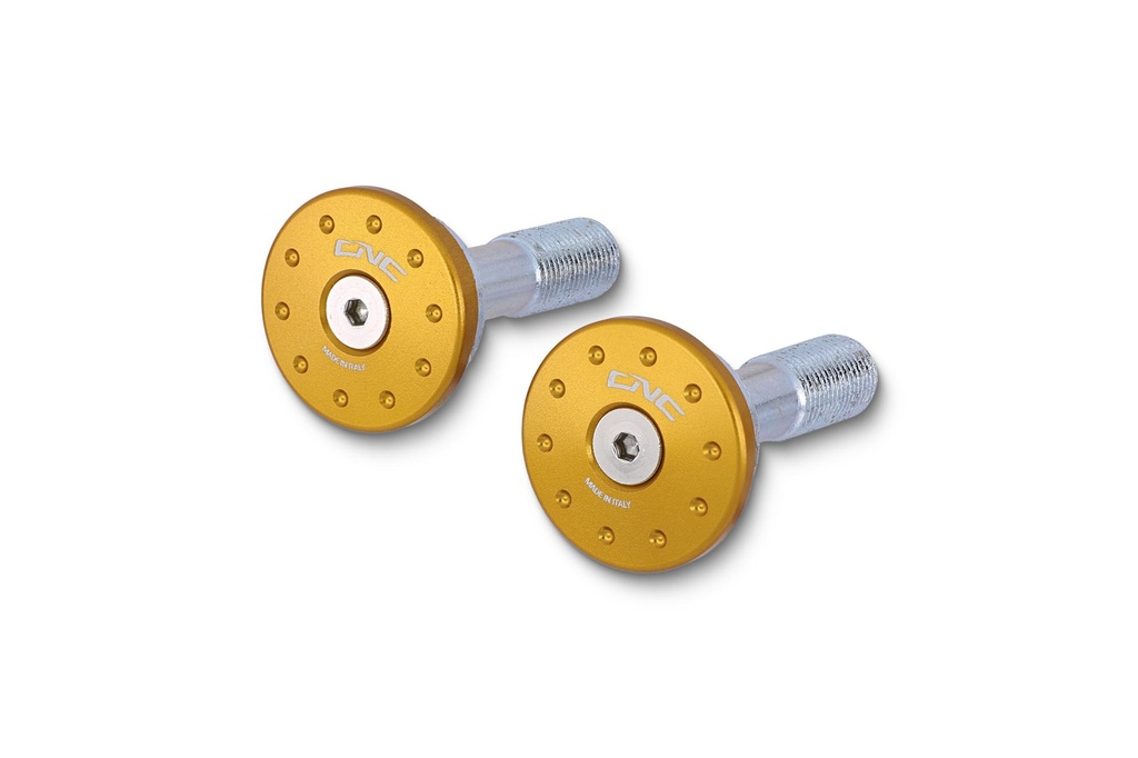 [CNC-TT352G] Frame caps set Ducati Panigale and Streetfighter V4 - smaller holes (Gold)