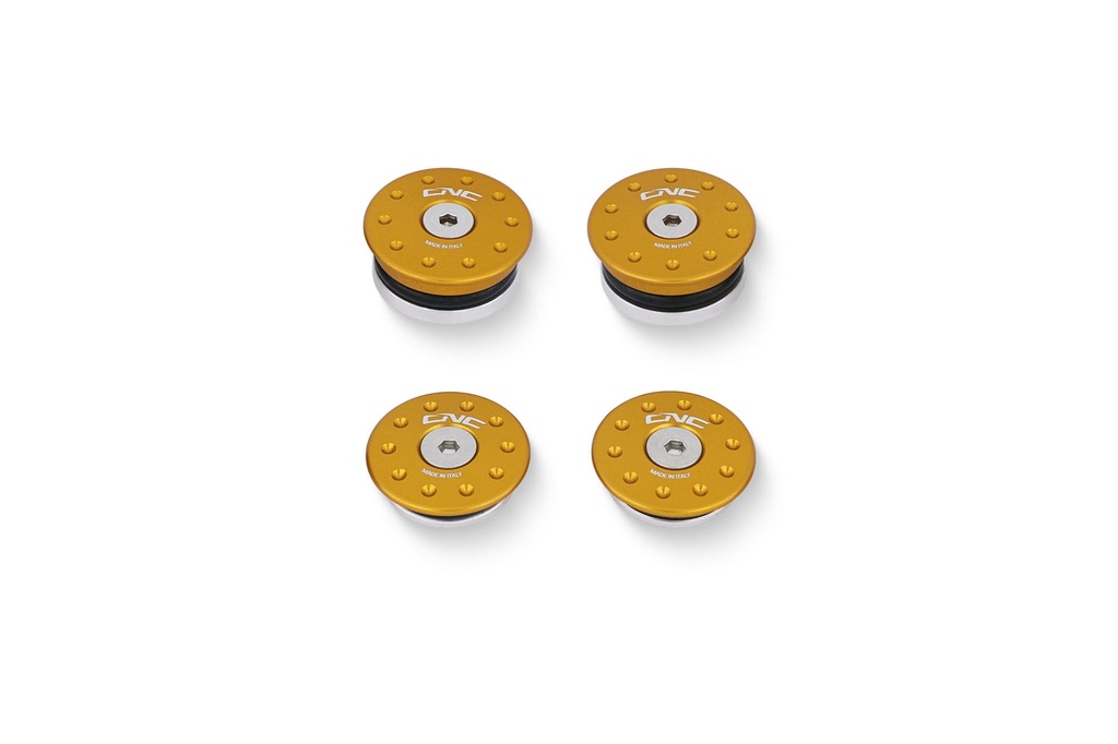 [CNC-TT356G] Frame caps kit Ducati Hypermotard 950 (to be mounted with TC320) (Gold)