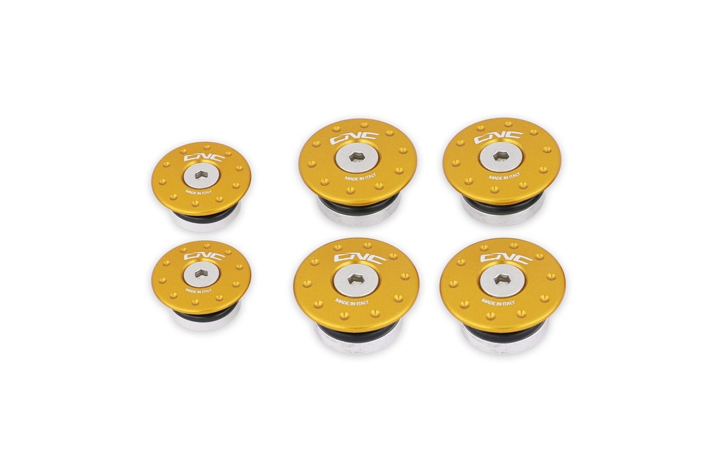 [CNC-TT361G] Frame caps kit Ducati Diavel 1260 (Gold)