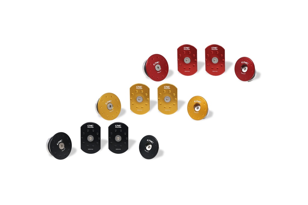 [CNC-TT362B] Frame caps kit MV Agusta - Frame side plate (Black)