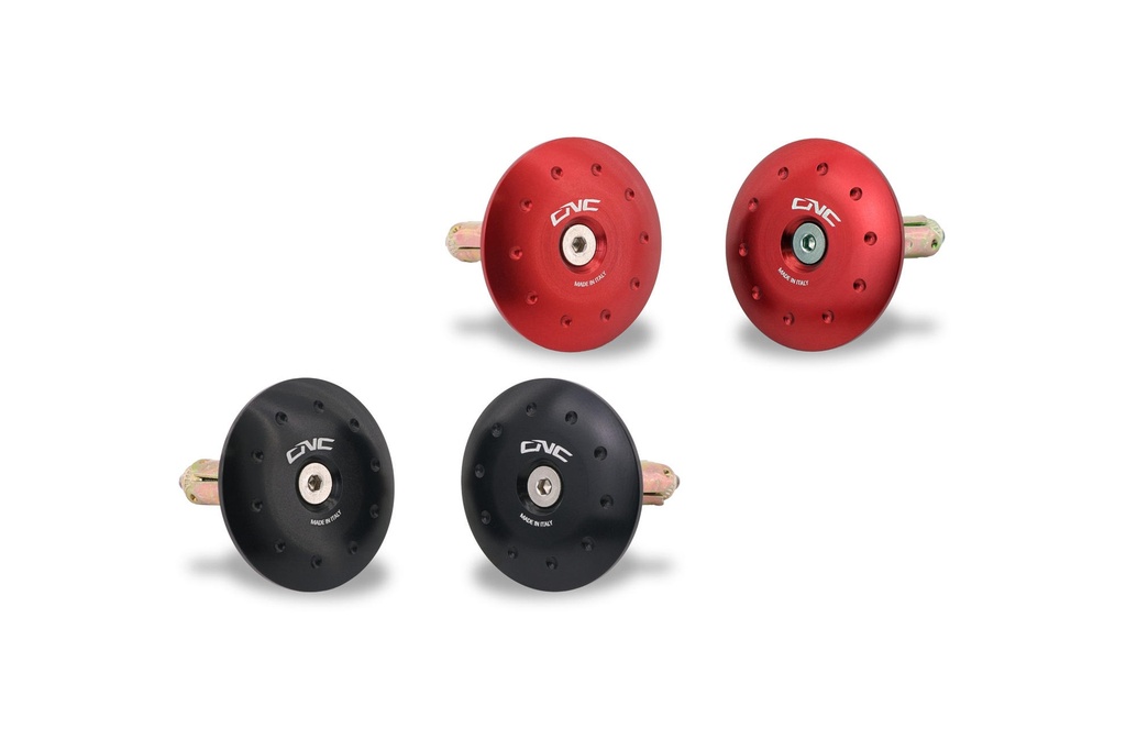 [CNC-TT363B] Plugs kit for rearsets Aprilia 660 (Black)