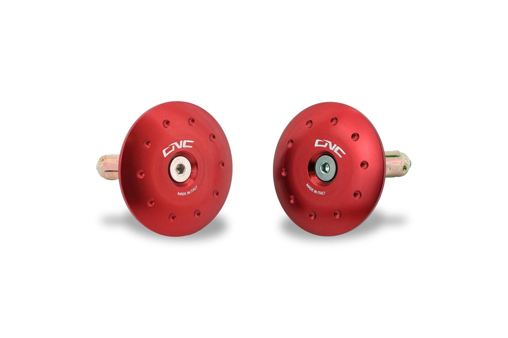 [CNC-TT363R] Plugs kit for rearsets Aprilia 660 (Red)
