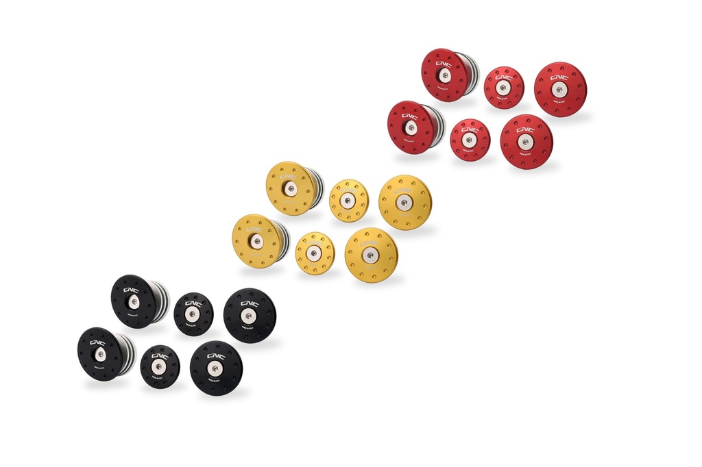 [CNC-TT364B] Frame caps kit Ducati Monster 937 (to be mounted with TC325) (Black)