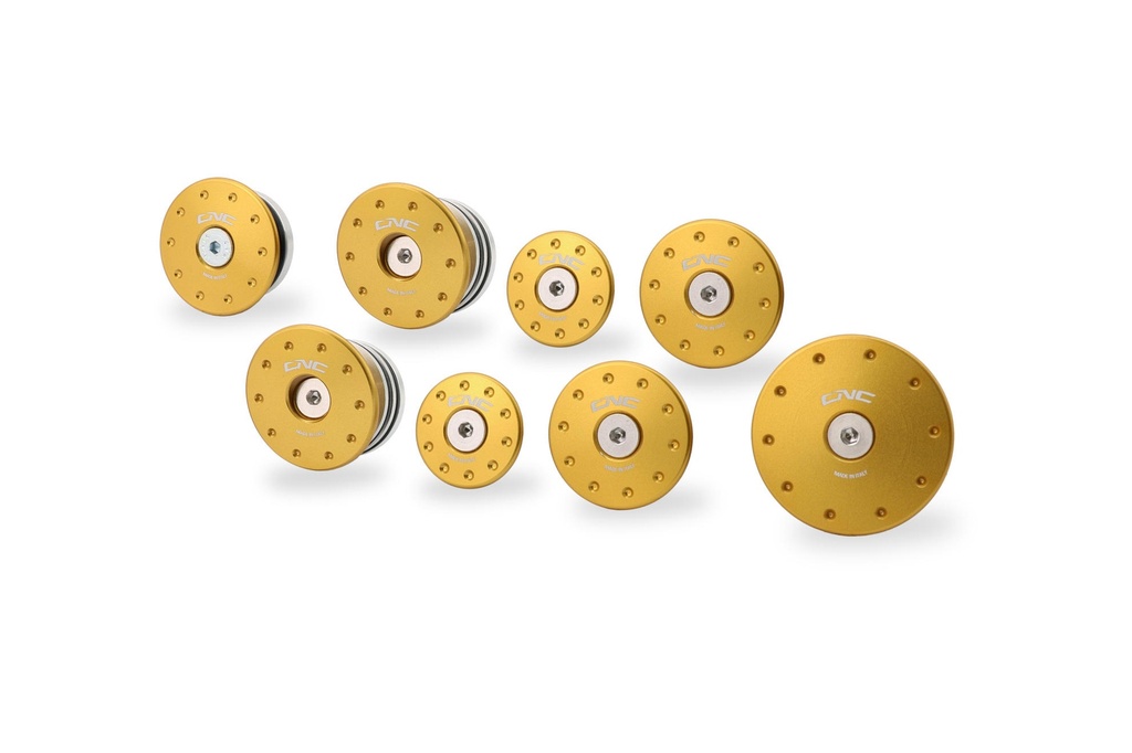 [CNC-TT365G] Frame caps kit Ducati Monster 937 (Gold)