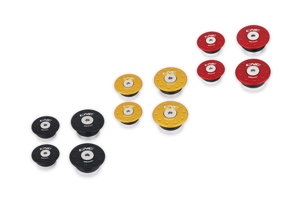 [CNC-TT369B] Frame caps kit Ducati DesertX (Black)