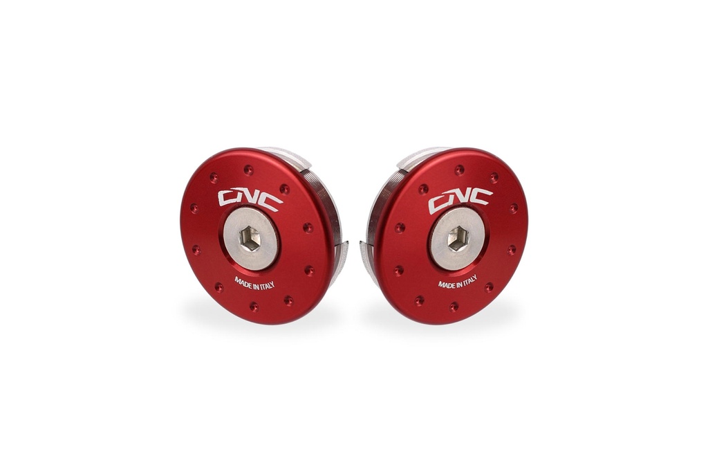 [CNC-TT371R] Frame caps kit Ducati Multistrada V4 - smaller holes (Red)