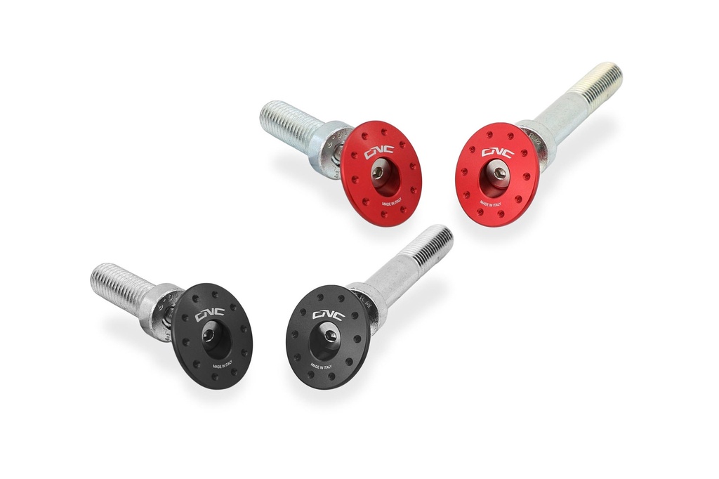[CNC-TT372B] Frame caps kit Ducati Multistrada V4 - sloping holes (Black)