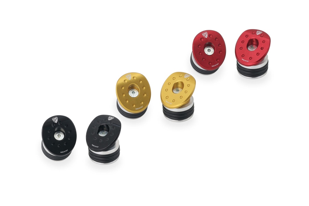 [CNC-TT374B] Frame caps kit Ducati Hypermotard 698 Mono (Black)
