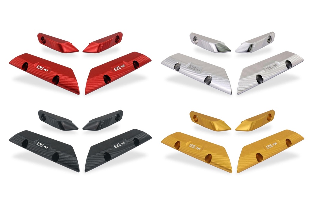[CNC-WP100B] Winglets blanking caps Ducati Streetfighter V4/S (Black)
