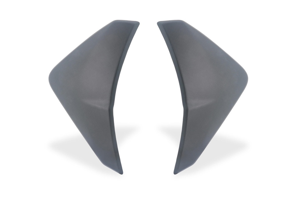 [CNC-ZA215Y] Carbon Fiber Water Radiator Side Panels (LH/RH) - Ducati Streetfighter V2 MY 2025