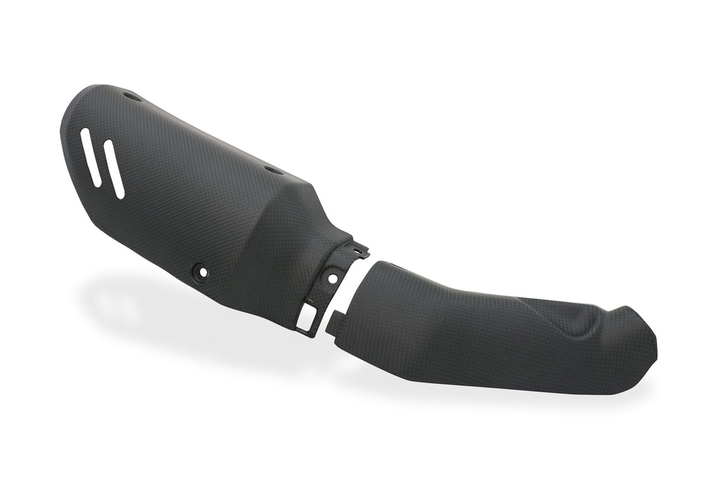 [CNC-ZA242Y] Exhaust silencer full guard Ducati DesertX - Carbon