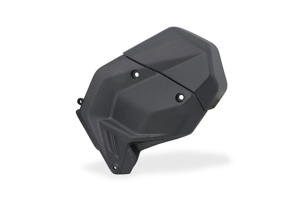 [CNC-ZA411Y] Left Engine Cover Ducati Panigale V4 (MY2025) – Plain Weave Carbon, Matte Finish, Plug & Play