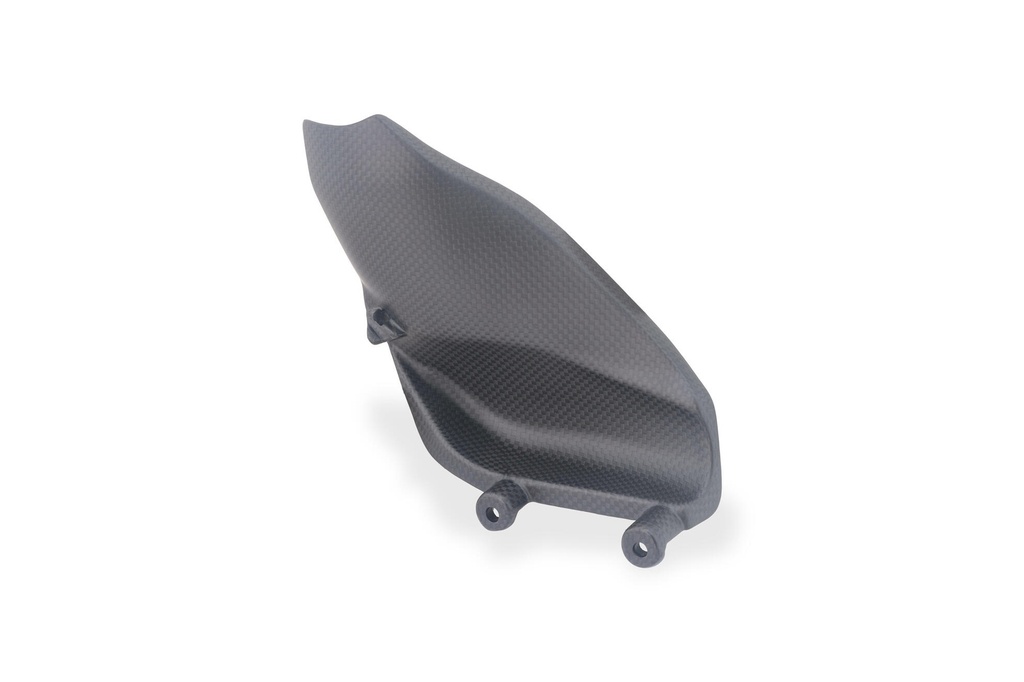 [CNC-ZA441Y] Carbon Fiber Brake-Side Footpeg Heat Shield for Akrapovič Racing Exhaust – Ducati Panigale V4 2025