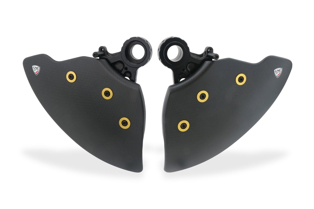 [CNC-ZA752KG] GP DUCTS EVO - Front brake cooling system - Carbon Glossy (Gold)