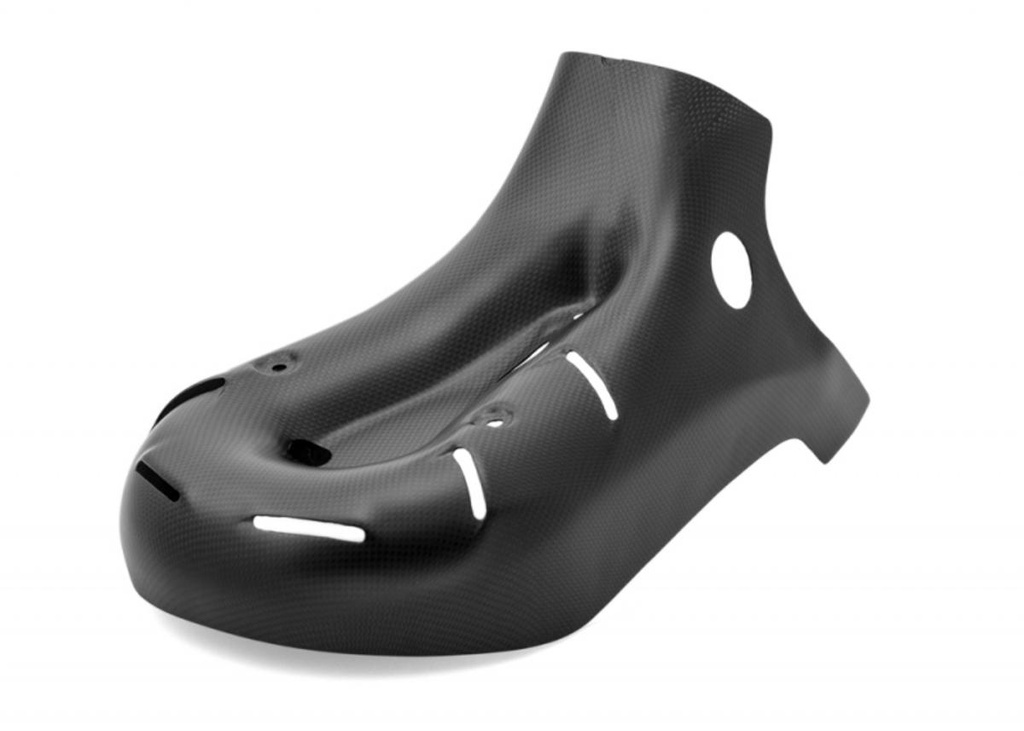 [CNC-ZA830Y] Heat shield exhaust carbon Ducati SBK Panigale series