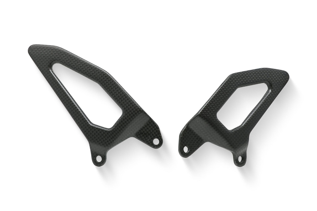 [CNC-ZA866Y] Heel guard kit for our rearsets Ducati Panigale V4 - carbon matt