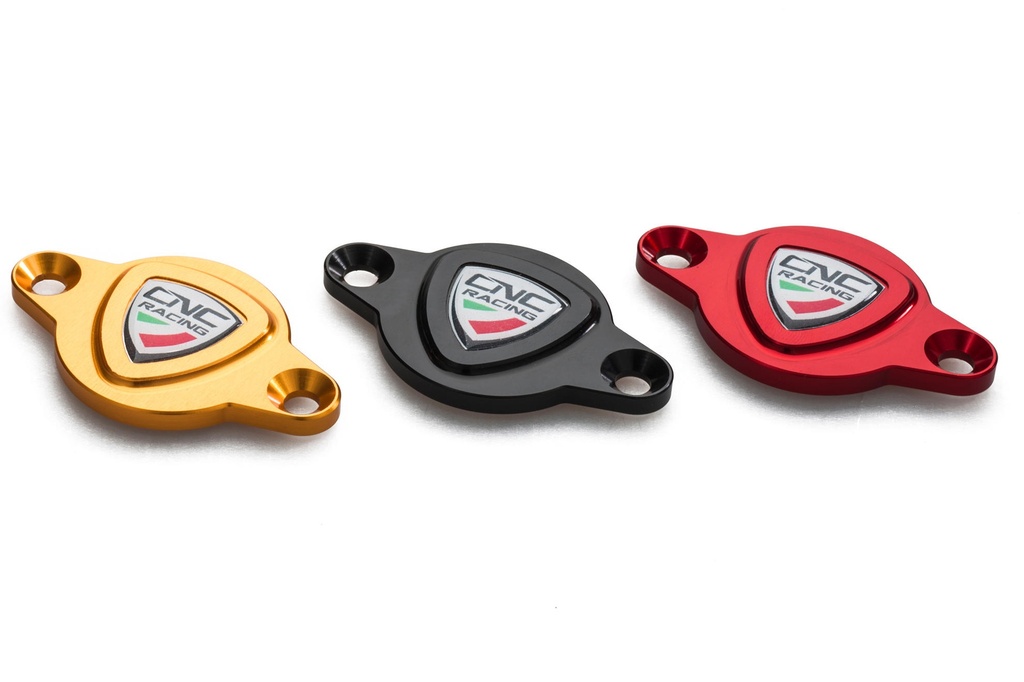 [CNC-CF263B] Timing inspection cover for Ducati - Sticker Edition (Black)