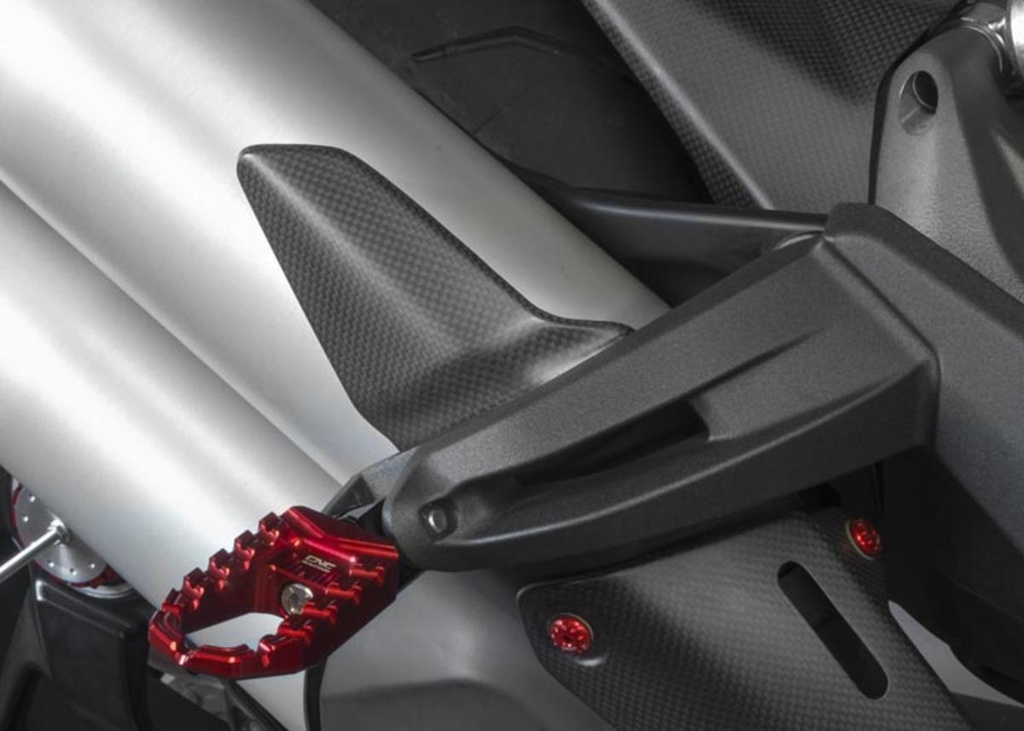 [CNC-ZA966Y] Heel guard - matt carbon Ducati Monster 1200 / S