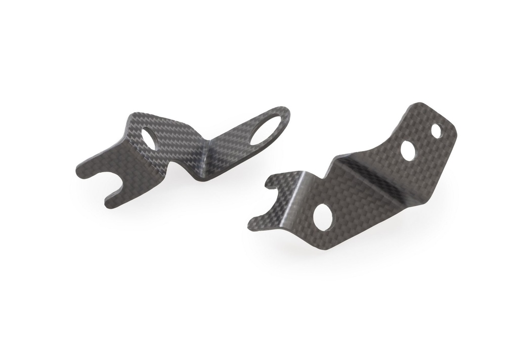 [CNC-ZA973Y] Front brake and clutch oil tank brackets - matt carbon