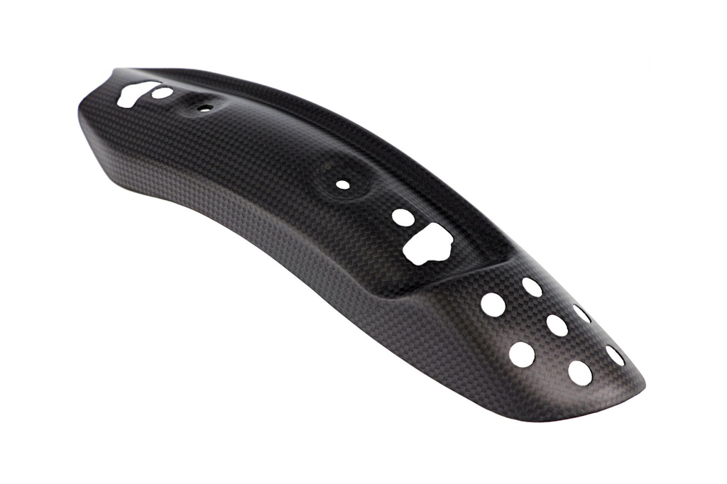 [CNC-ZA976Y] Exhaust pipe heat guard hold Ducati - matt carbon
