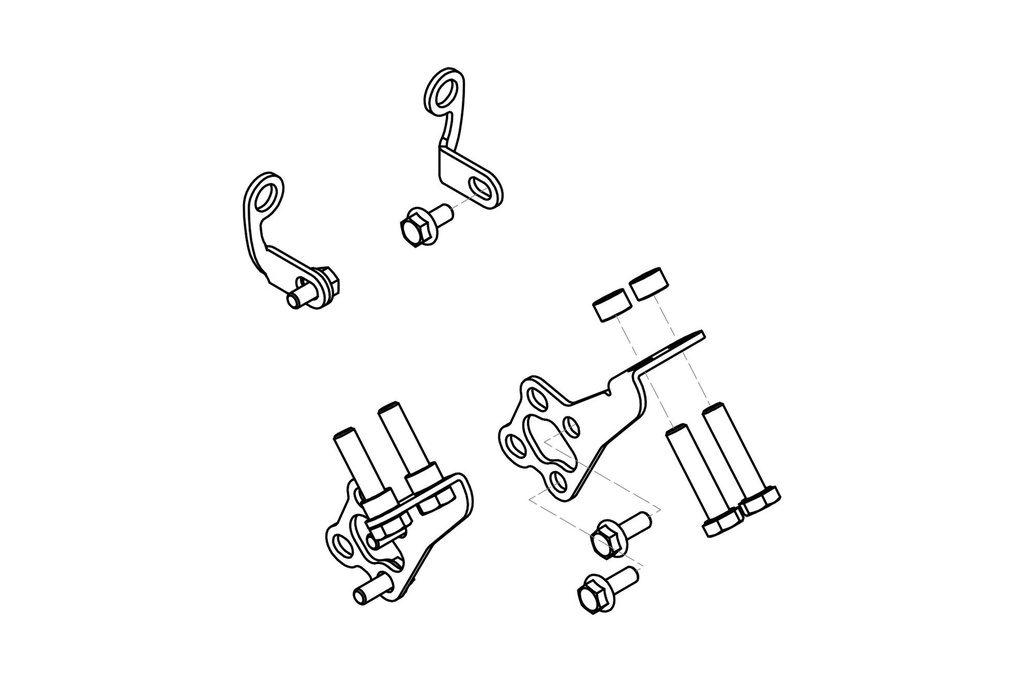 [CNC-ZAB02B] GP DUCTS - mounting kit