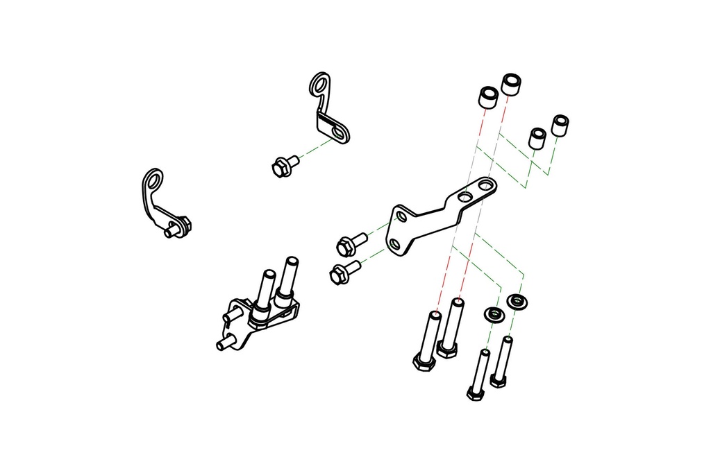 [CNC-ZAB04B] GP DUCTS - mounting kit