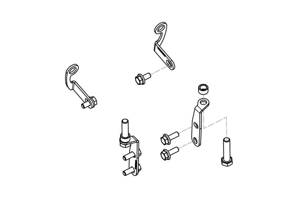 [CNC-ZAB09B] GP DUCTS - mounting kit