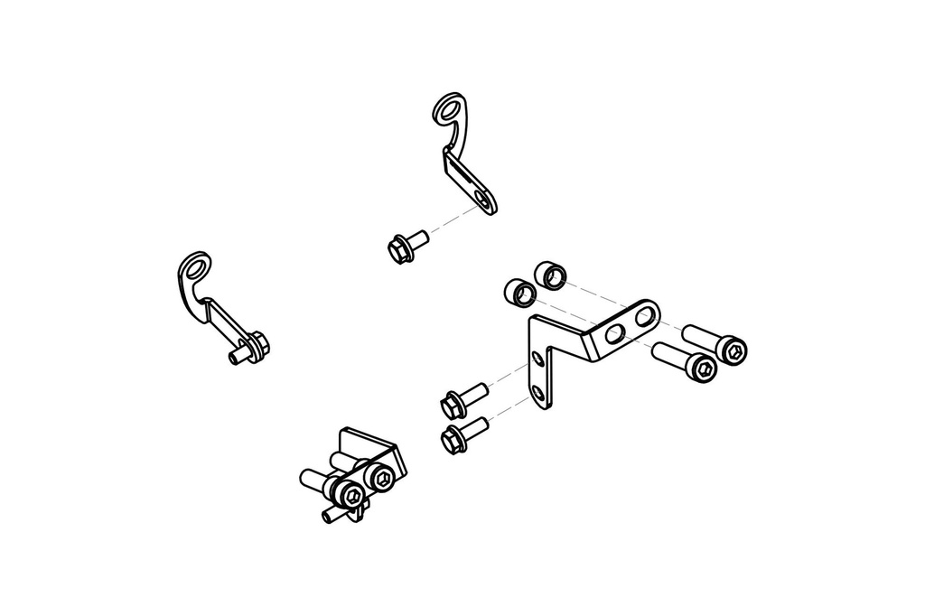 [CNC-ZAB16B] GP DUCTS - mounting kit
