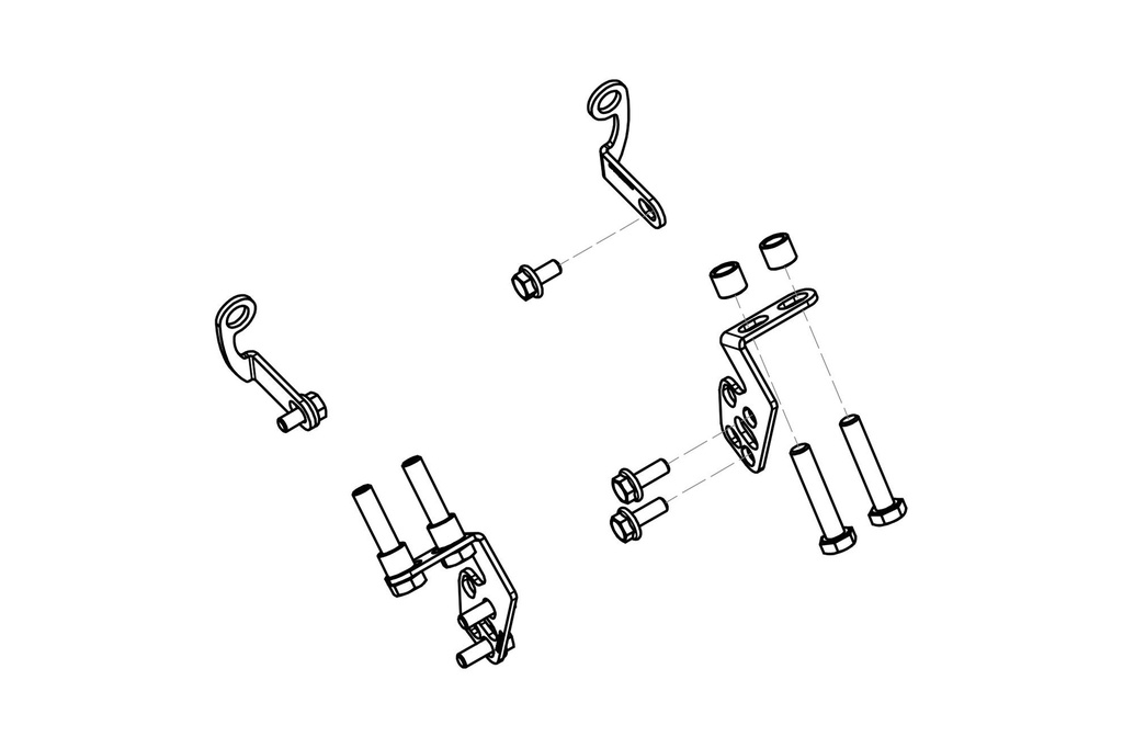 [CNC-ZAB18B] GP DUCTS - mounting kit