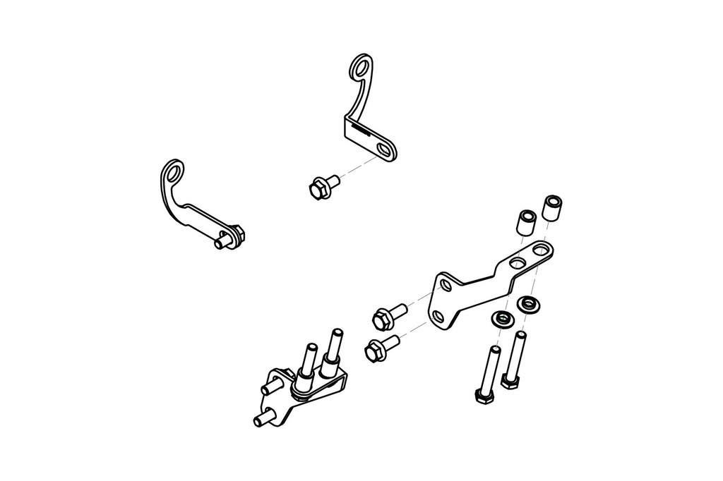 [CNC-ZAB25B] GP DUCTS - mounting kit