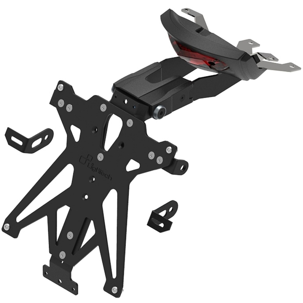 [LT-TARTR209A1] Adjustable License Plate Holder for Triumph (NeroA1)