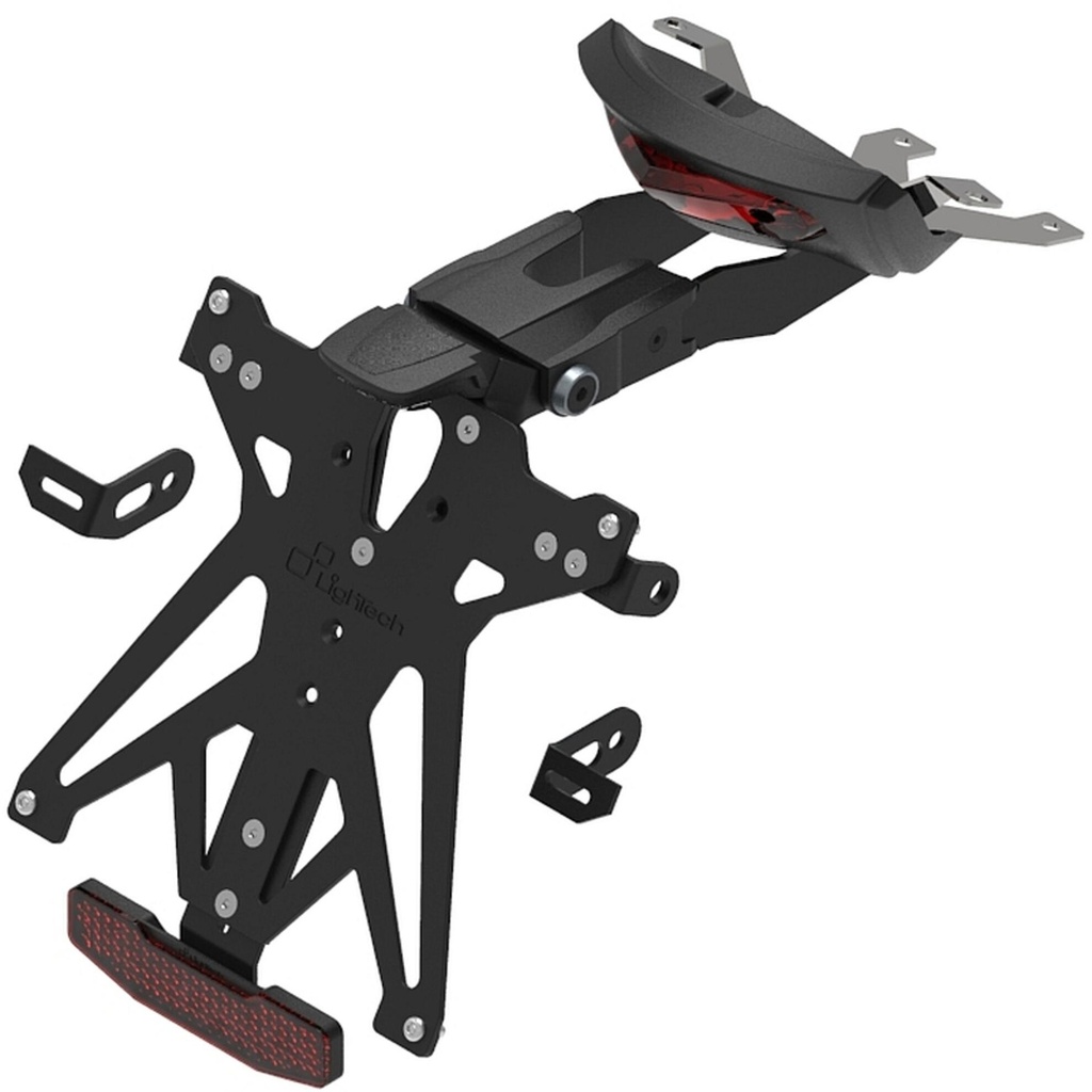 [LT-KTARTR209A3] Adjustable License Plate Holder Kit for Triumph (NeroA3)