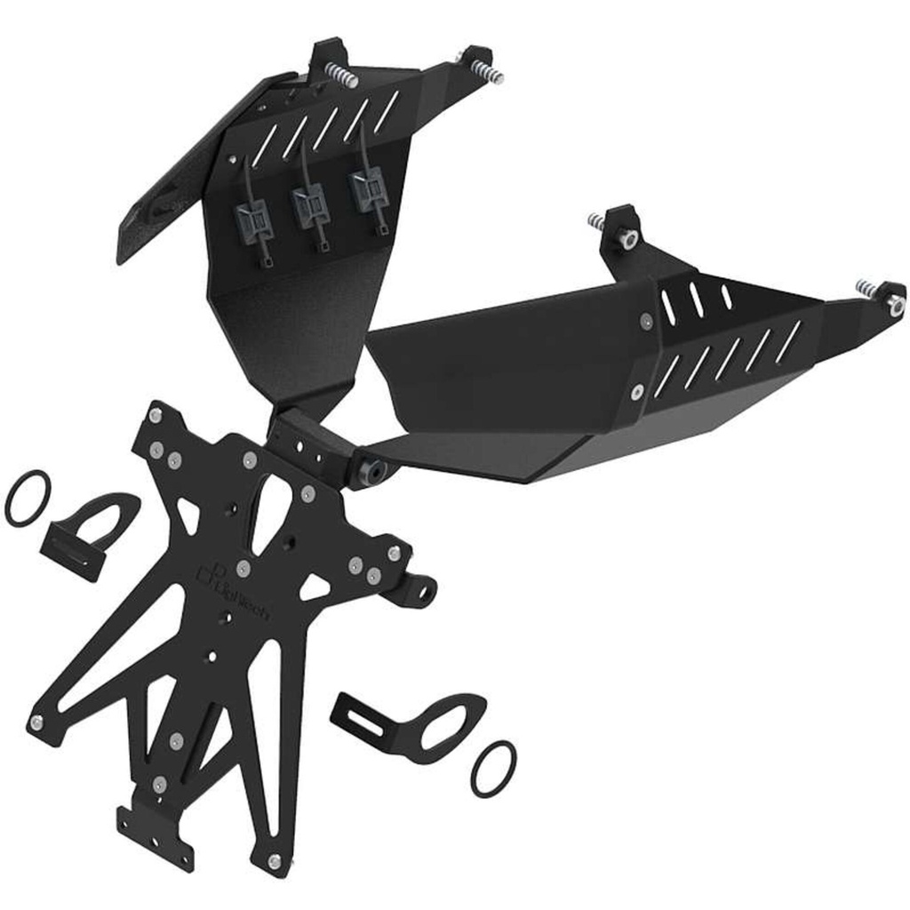 [LT-TARHO225A1] Adjustable License Plate Holder for Honda (NeroA1)