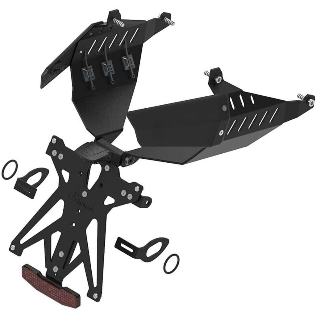 [LT-KTARHO225B1] Adjustable License Plate Holder Kit for Honda (NeroB1)