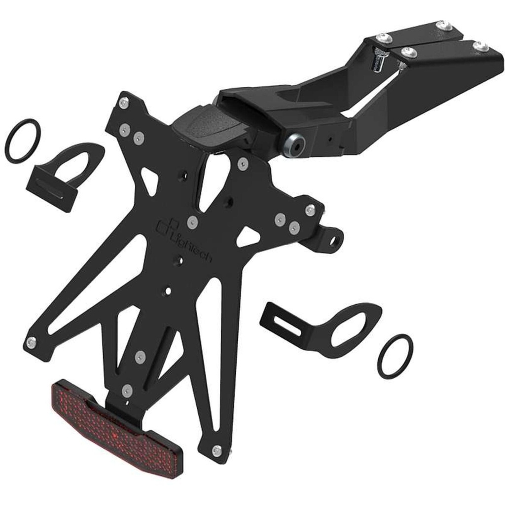 [LT-KTARHO223B3] Adjustable License Plate Holder Kit for Honda (NeroB3)