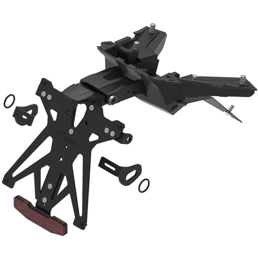 [LT-KTARHO224B3] Adjustable License Plate Holder Kit for Honda (NeroB3)